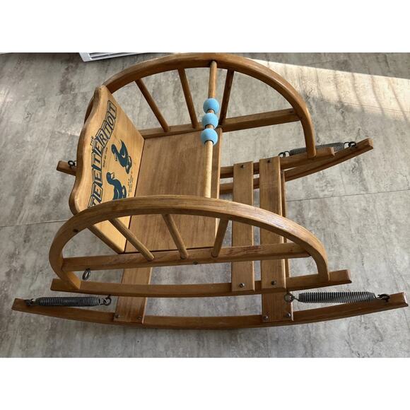 Vintage Mid Century TEETERTOT Delphos Bending Co Rocking/Bouncy Chair - Picture 4 of 8